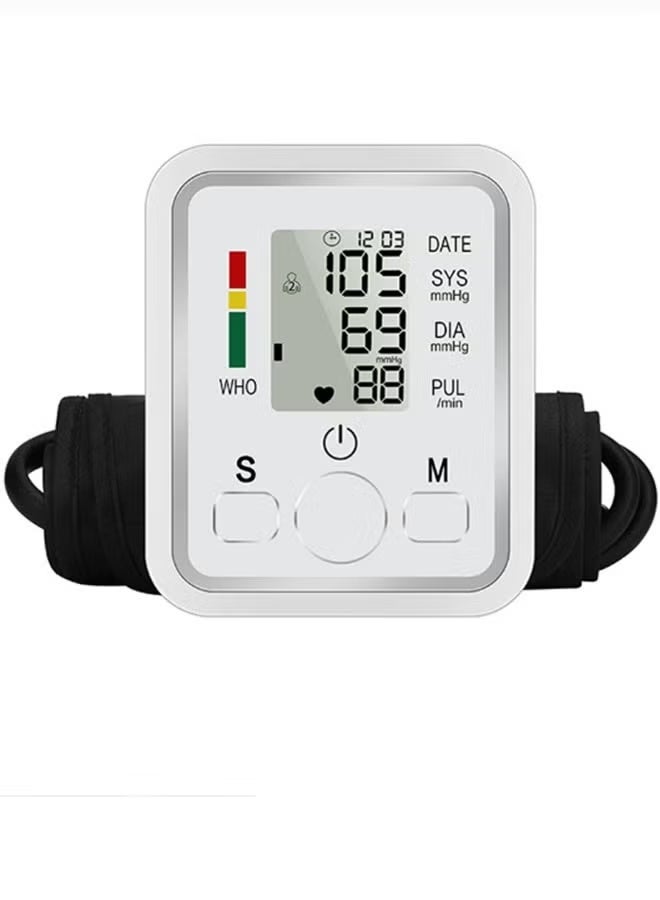 Neutral Blood Pressure Monitor (Arabic Display) - Automatic Upper Arm Electronic Blood Pressure Monitor with Irregular Heartbeat and Hypertension Detection, Adjustable Cuff, Effortless Measurement, Accurate Results (White) - Image 1