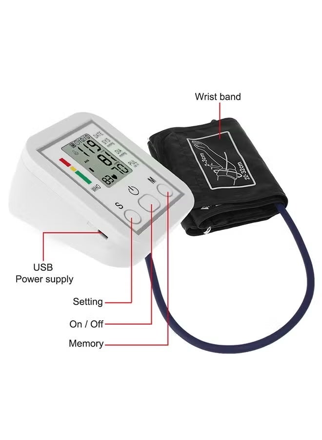 Neutral Blood Pressure Monitor (Arabic Display) - Automatic Upper Arm Electronic Blood Pressure Monitor with Irregular Heartbeat and Hypertension Detection, Adjustable Cuff, Effortless Measurement, Accurate Results (White) - Image 4