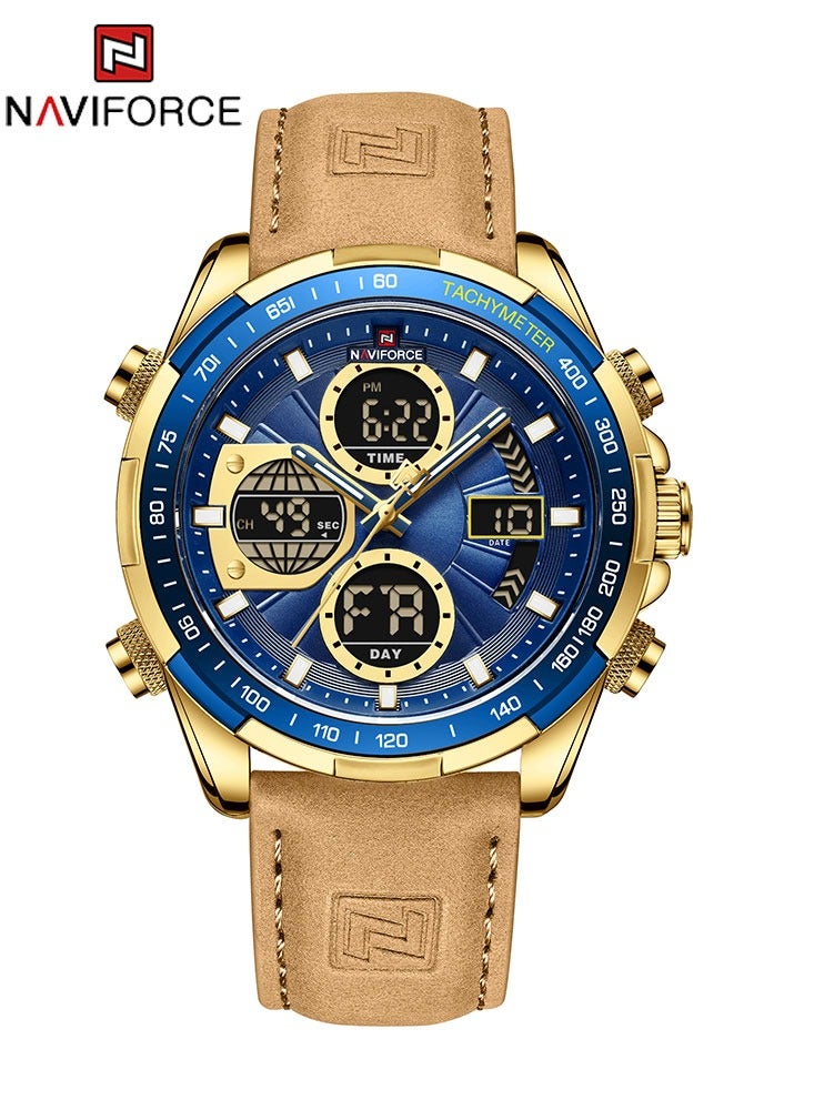 نافيفورس Naviforce رجالي أزياء ووتش العسكرية الفاخرة حركة الأصلي توقيت ووتش للماء كوارتز ساعة رقمية - Image 1
