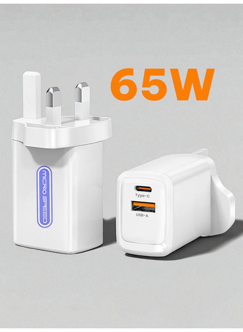 micro speed 65W Smart Fast Charger – All-in-One Turbo & Flash Charging Adapter with 3.0A Micro Cable, Overheat & Voltage Protection, MS-280  - Image 2