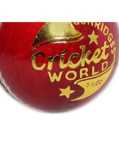 SS Cricket Ball | Water Proofed Leather Ball | Red | Suitable for Practice Game | Tournament Game | Top Quality Cork  - Image 4