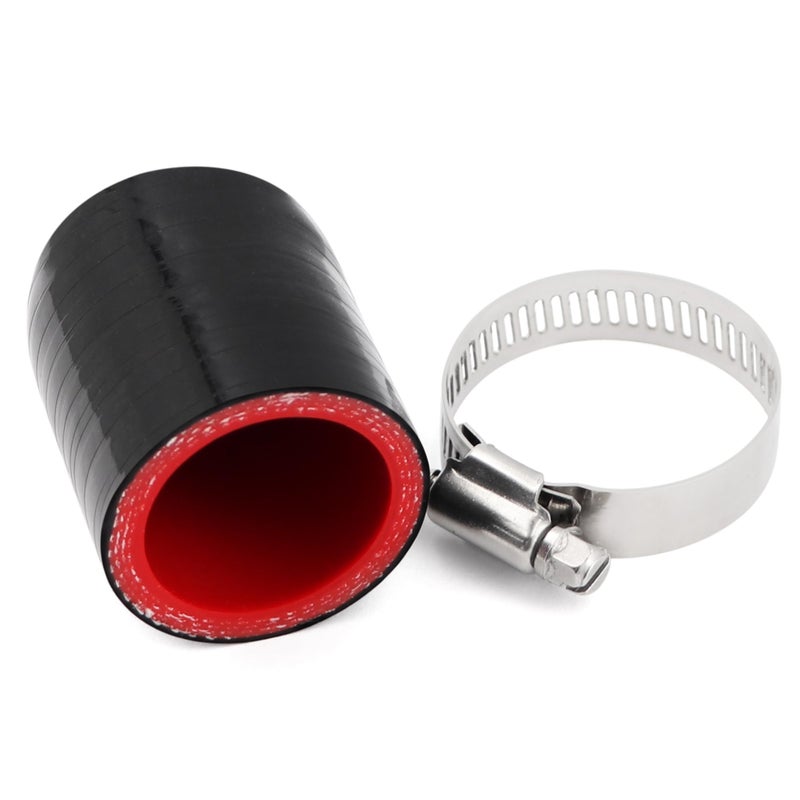 Ingoulut 1 1432mm Silicone Coolant Cap Vacuum Hose Plug with ClampHigh Temperature Resistance 4Ply Reinforced for IntercoolerIntakeTurbo Bypass ValveHeater CoreFix the Leak - Image 2