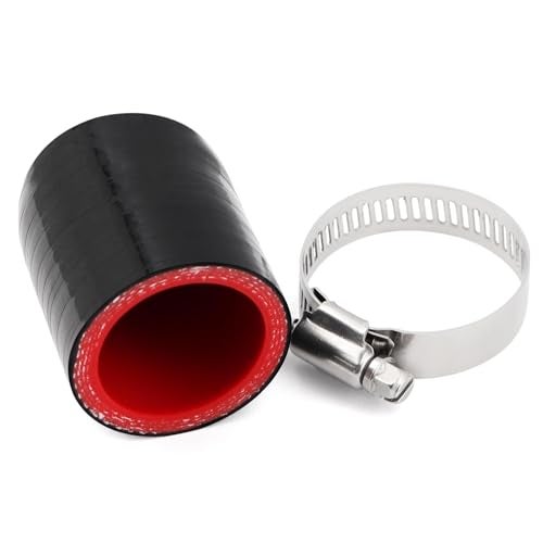 Ingoulut 1 1432mm Silicone Coolant Cap Vacuum Hose Plug with ClampHigh Temperature Resistance 4Ply Reinforced for IntercoolerIntakeTurbo Bypass ValveHeater CoreFix the Leak - Image 1