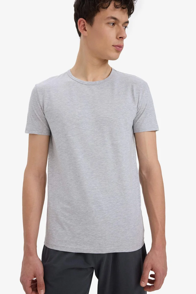 ديفاكتو Slim Fit Short Sleeve Knitted Tops