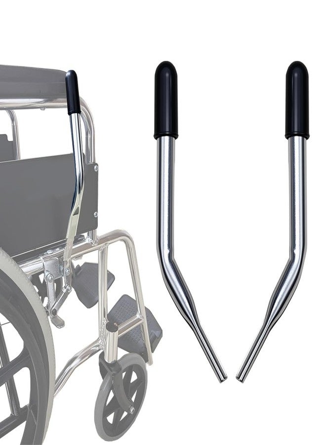 MESINURS Wheelchair Brake Handle Extenders for 5/8" Tips - Upgrade Flat Wheel Lock Grips Replacement, Pack of 2 - Image 1