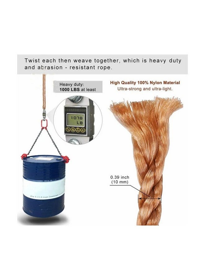 Toy Park Adjustable Climbing Nylon Rope for Outdoor Swings/Playground Set Accessories - 180 cm (6ft), 1 Carabiner Included (1) - Image 5