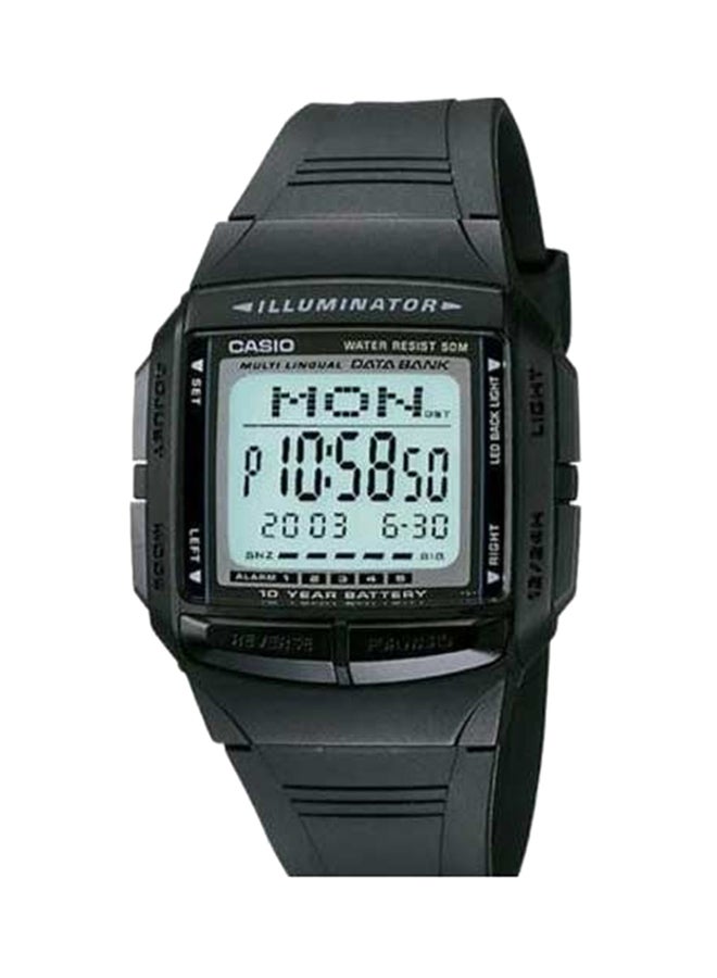 CASIO Men Silicone Digital Wrist Watch DB-36-9AVDF (TH) - 37 mm - Black - Image 1