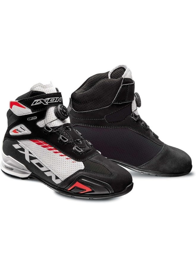 ixon أحذية إيكزون بول ذات التهوية للرجال باللون الأسود/الأبيض/الأحمر 47 - Image 1