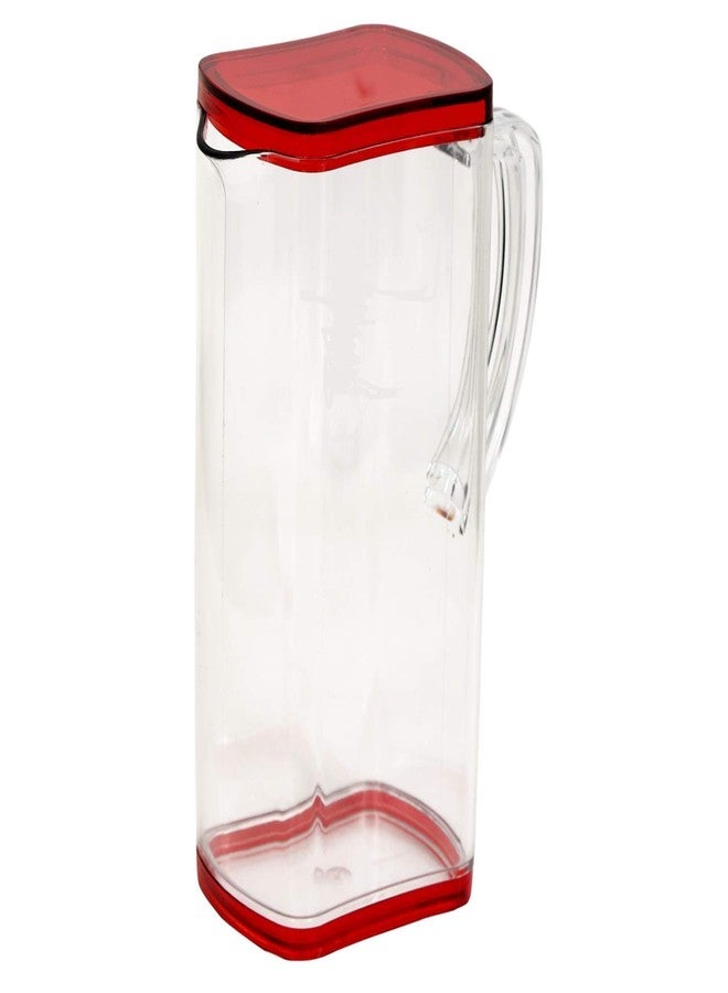 Devera® Dual Shade See Through Jug Bottle Dispenser with Handle & Clear Lid, Water Juice Venus (Jug),1650 ML, Unbreakable (Material: bpa Free Acrylic)(Color Sent at Random) - Image 4