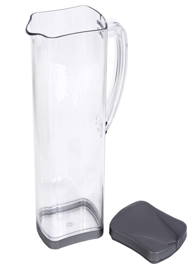 Devera® Dual Shade See Through Jug Bottle Dispenser with Handle & Clear Lid, Water Juice Venus (Jug),1650 ML, Unbreakable (Material: bpa Free Acrylic)(Color Sent at Random) - Image 5