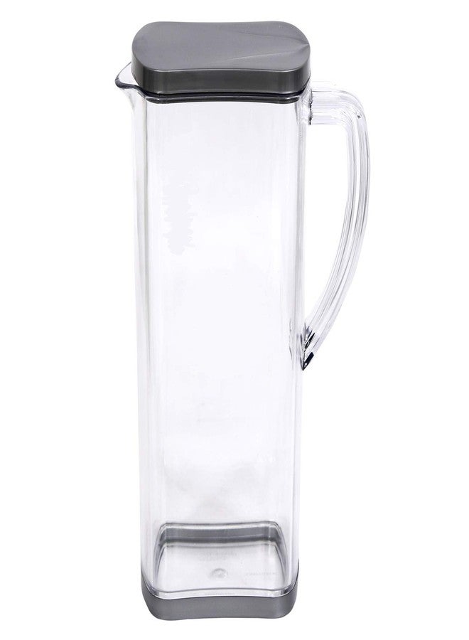 Devera® Dual Shade See Through Jug Bottle Dispenser with Handle & Clear Lid, Water Juice Venus (Jug),1650 ML, Unbreakable (Material: bpa Free Acrylic)(Color Sent at Random) - Image 2