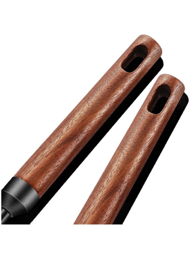 Telssida Wooden Handle Iron Wok Spatula Set, Long-Handled Stir-Fry Spatula, Cast Iron Pan, Durable And Rust-Resistant - Image 1