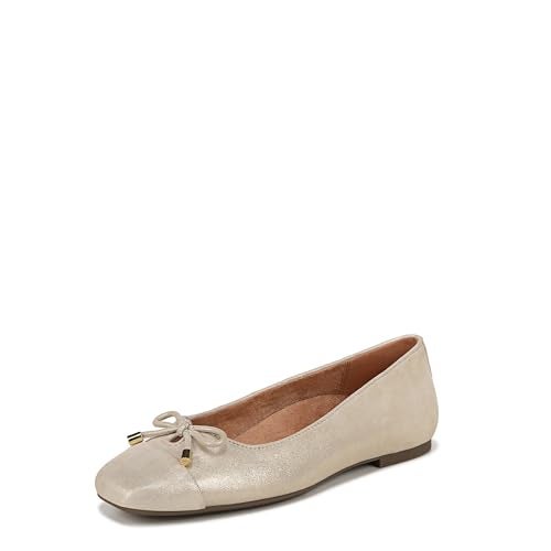 Vionic Women's Klara Ballet Flat, Gold Metallic Leather, 9 - Image 1