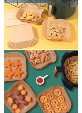Toyfest Disposable Square Depth Air Fryer Baking Paper Top: 20CM x Bottom: 16CM x 4.5cm - 100 Pieces  - Image 4