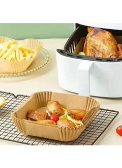 Toyfest Disposable Square Depth Air Fryer Baking Paper Top: 20CM x Bottom: 16CM x 4.5cm - 100 Pieces  - Image 2