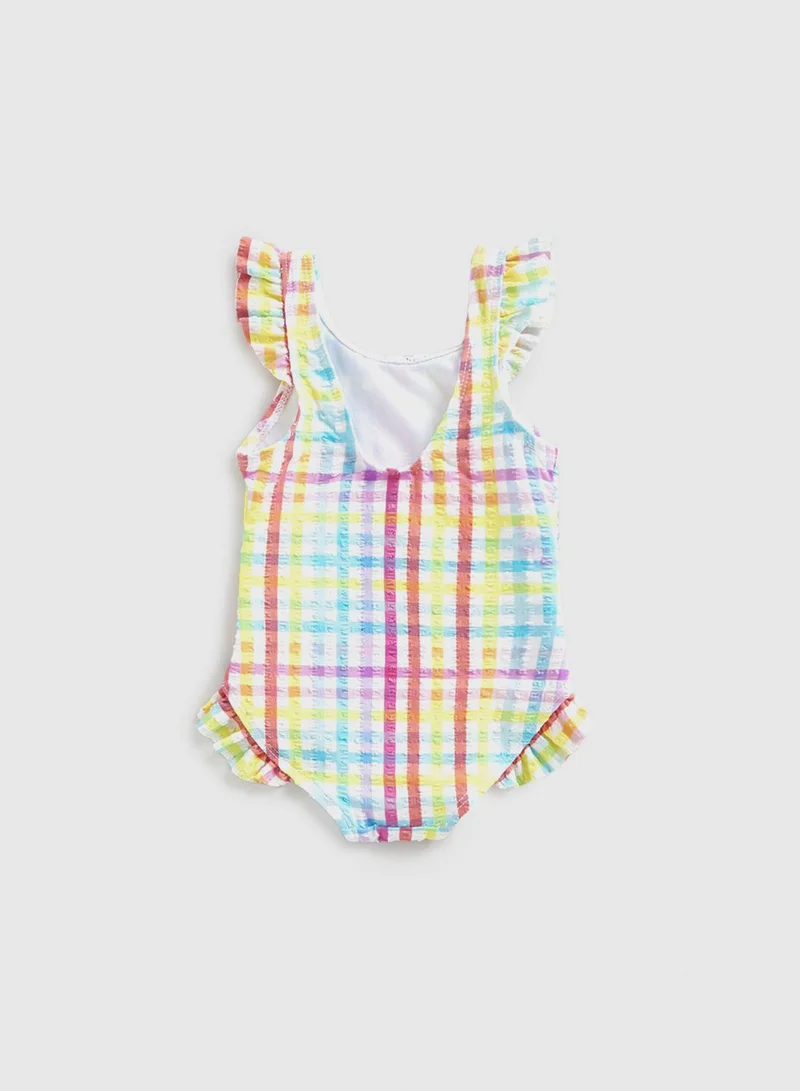 mothercare Gingham Seersucker Swimsuit