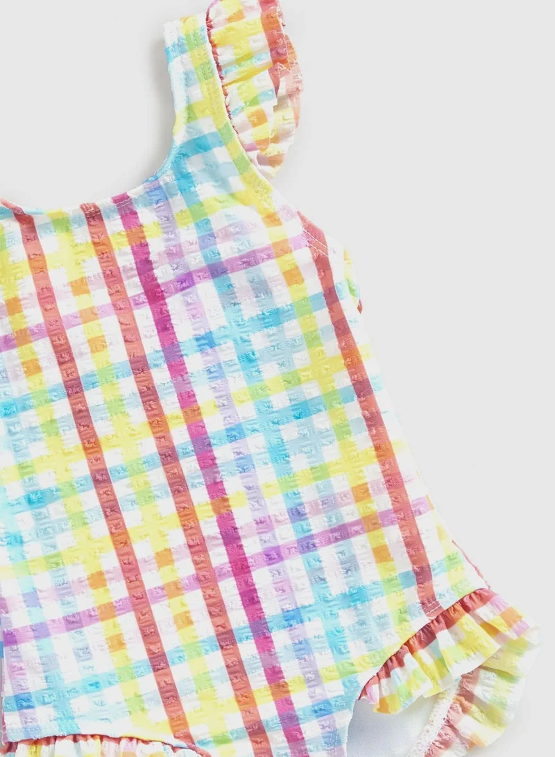 mothercare Gingham Seersucker Swimsuit