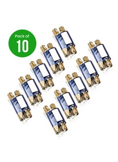 10 Pack – 55mmX74m Transfer Wax Ribbon for Barcode Printers with Ink | Compatible with Zebra, Eltron, Datamax, and Most Thermal Printers | 74m per Roll