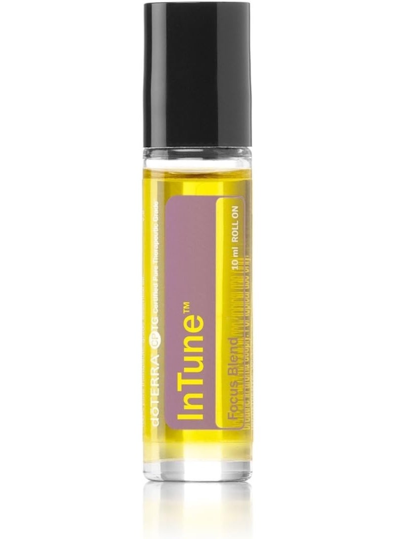 doTERRA - Intune Essential Oil Focus Blend Roll On - Supports Enhanced, Sustained Sense of Focus; Supports Efforts to Pay Attention or Stay On Task; for Topical Use - 10 mL