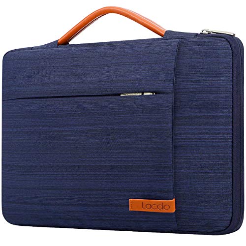 Lacdo 360 Protective Laptop Sleeve Case for 16 inch MacBook Pro M5 ProMax A3428 A3429 2026 M4M3M2M1 A3403 A3186 A2991 A2780 A2485 A2141 15 inch Surface Laptop 76543 Computer Bag Blue - Image 1