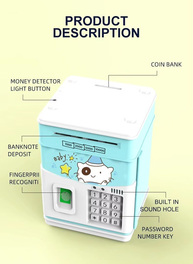YelaJoy Electronic Money Bank with Password Simulated for Kids, ATM Machine Password Cash Coin Can, Toy for 5 6 7 8 9 10 11 12 Year Old Children Birthday Gifts - Image 3