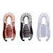 Sluswallow 3Pcs Colorful Elongated Interlocking Plastic Banana Clip Hair Combs Women Two Sides Hair Combs Ponytail Hair Clincher Hair Accessories for Ponytail Holder Hair Clips Clips and Barrettes - Image 2