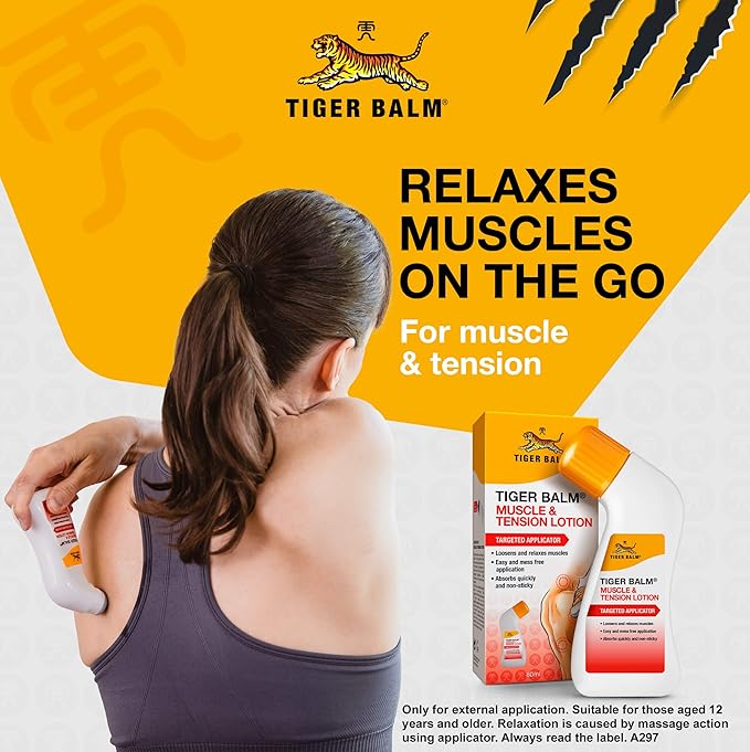 Tiger Balm Tiger Balm Muscle and Tension Lotion with Targeted Applicator 80 ml - Image 4