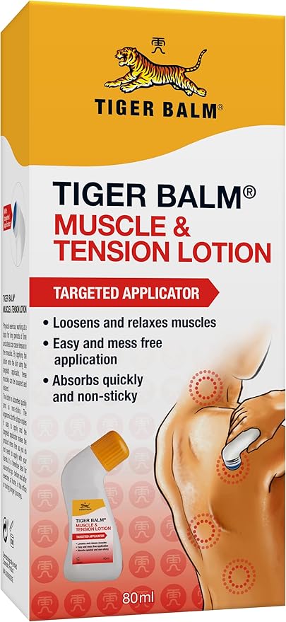 Tiger Balm Tiger Balm Muscle and Tension Lotion with Targeted Applicator 80 ml - Image 1