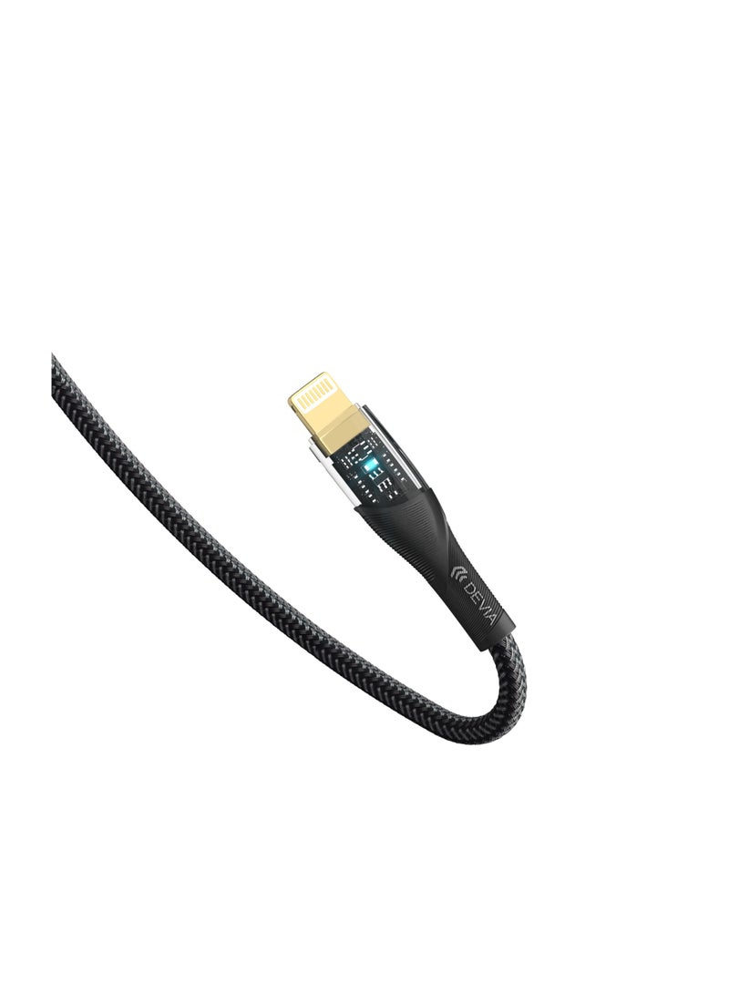 ديفيا كيبل تايب سي الى ايفون بقوة 3 امبير 1 متر من ديفيا  جودة عالية يتميز الكبل بجودة عالية، مصنوع من مواد قوية ومتينة - Image 3