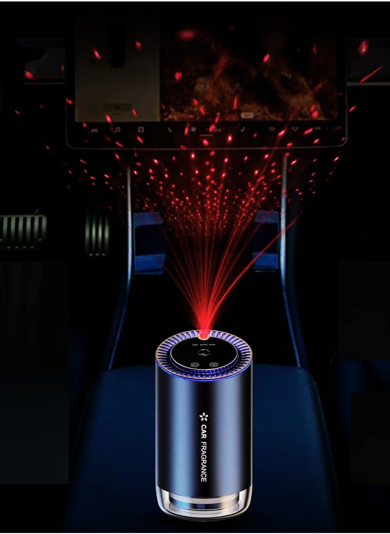 MOCOM - Smart USB Portable Air Humidifier & Aroma Diffuser with Starry Projection LED Night Light – 220ml Rechargeable Cool Mist Maker for Home, Office, Bedroom, or Car Use - Image 1