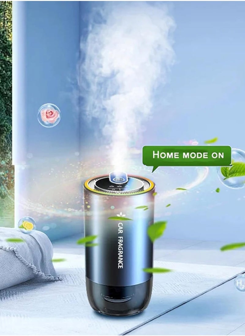 MOCOM - Smart USB Portable Air Humidifier & Aroma Diffuser with Starry Projection LED Night Light – 220ml Rechargeable Cool Mist Maker for Home, Office, Bedroom, or Car Use - Image 1