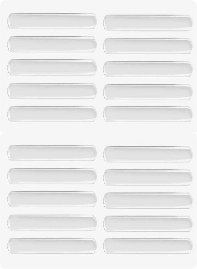 SHFTI Anti-Collision Sticker - Transparent Silicone Door Bumper Strip - Non-Marking Cabinet Handle Protector - Noise Reduction & Anti-Slip - Self-Adhesive - 6.5x1cm - Pack of 20 - Image 1
