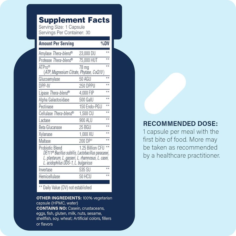 Enzyme Science Critical Digestion  Digestive enzymes for Women and for Men with probiotics  High Potency Support for Digestion  Digestive Health  Enzimas digestivas y probioticos  30 Capsules - Image 2