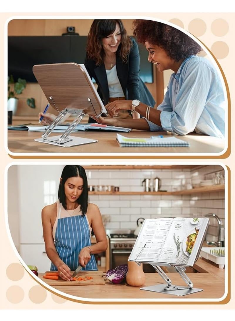 general Desktop Reading Bracket Elevated Neck Protection Sitting Posture Corrector Adjustable Lifting Children's Reading Bookshelf Rotating Reading Rack - Image 2