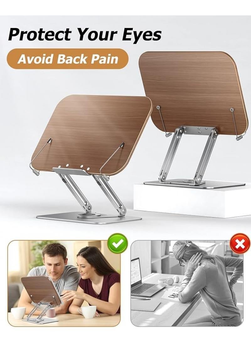 general Desktop Reading Bracket Elevated Neck Protection Sitting Posture Corrector Adjustable Lifting Children's Reading Bookshelf Rotating Reading Rack - Image 4