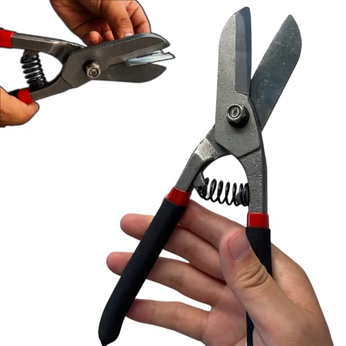 CarClothes Metal Sheet Cutters, Tin Snips for Straight Cutting Metal Sheet,Heavy Duty Shears Tool for Cutting Wire, Keel, Aluminum, (Metal Sheet Cutters 10.5 Inch) - Image 1
