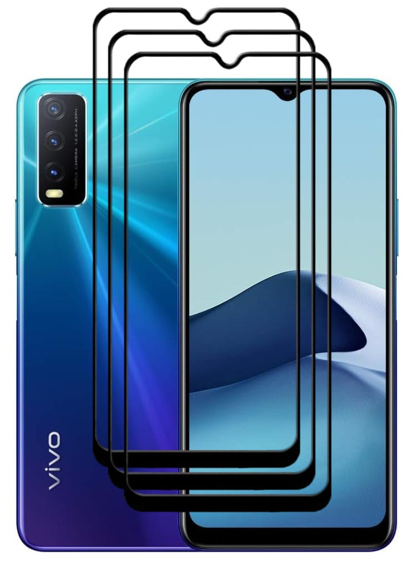 ACLIX 3 Pieces Antistatic ESD Dustproof Premium Quality High Definition Tempered Glass Screen Protector Designed For vivo Y20 - Image 1