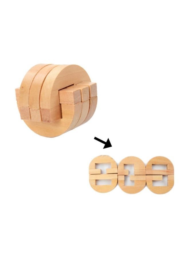 NIBEMINENT Wooden Brain Teaser Toy ABC030 6.6x6.6x6.6cm - Image 2