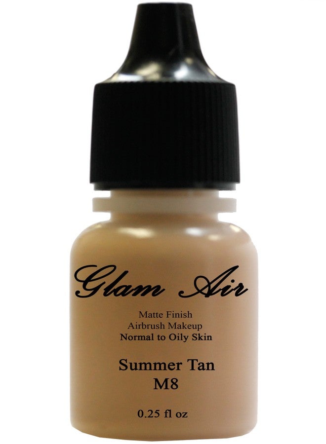 جلام 21 كريم أساس Glam Air Airbrush M8 Summer Tan Matte (مثالي للبشرة العادية إلى الدهنية) - Image 1