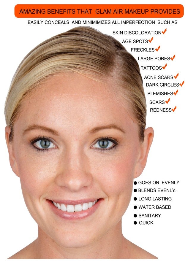 جلام 21 كريم أساس Glam Air Airbrush M8 Summer Tan Matte (مثالي للبشرة العادية إلى الدهنية) - Image 4