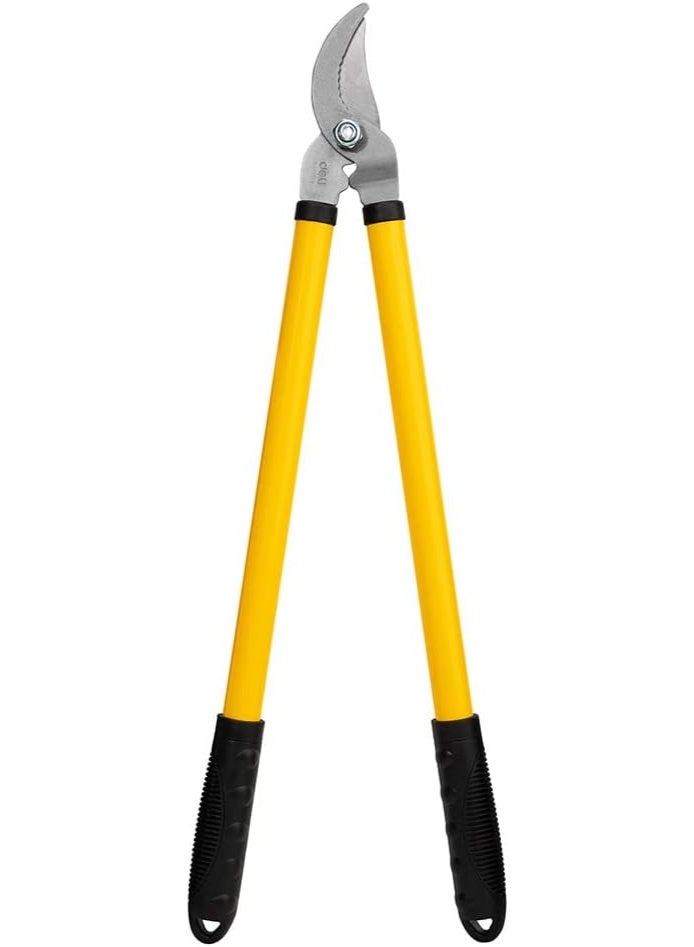 Deli Gardening Tool Set – 3-Piece Pruning Shears Kit, Polished Alloy Steel Blades, Non-Slip Wooden Handles, Yellow/Black – EDL580003 - Image 3