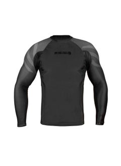Sanabul  Essential Long Sleeve Compression Shirts For Men | Mma Bjj Athletic Compression Shirt | Men Cross Training Rashguard (Large, All Black)  - Image 1