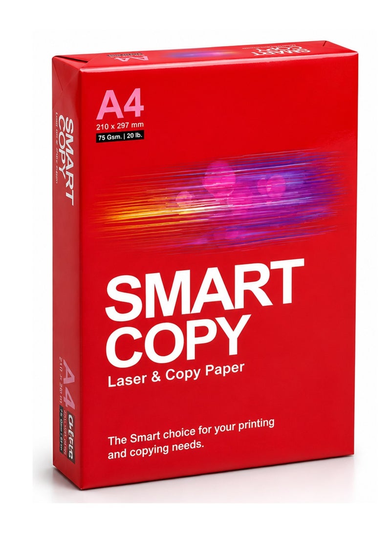 SMART COPY 1-Carton A4 Size Multi Purpose Copy Paper 80gsm Thickness 2500 Sheets - Image 3