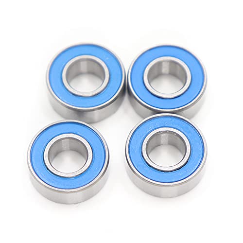 FUSHIBEARING FUSHI 16PCS RC Ball Bearing Kit Blue Rubber Seals for Tamiya TT-02 - Image 3