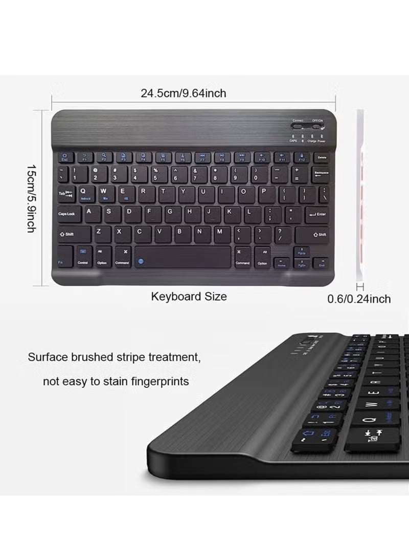 A ZONE Wireless Mouse Keyboard Set for Android Windows Tablet Cell Phone iPhone iPad Pro Air Mini - Image 3