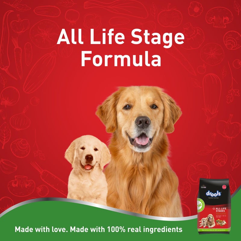 Drools Dry Dog Food All Lifestages 100% Vegetable,3Kg Pack for All Life Stages - Image 3