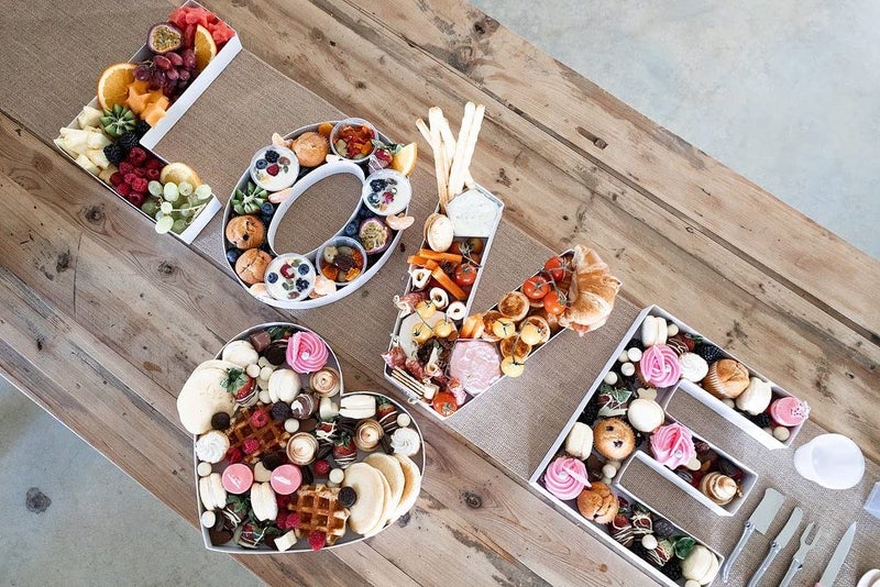 WENPACK 12.5" Cardboard Fillable Heart Shaped Mache Charcuterie Sweets Candy Decorative Box with Clear Lid (White, Heart) - Image 3