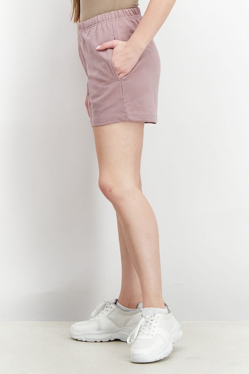 XOXO Women Sportswear Fit Training Shorts, Wood Rose - Image 2