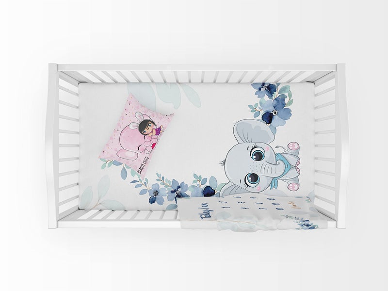 Novo Baby Fiber Baby Pillow with Super Soft Fabric|1 Month to 5 Year Kids,Baby Pillows | Infant Pillow for Sleep,Bed Set,Head Shaping,Neck Support (12 X 18 Inches) (Lady Elephant) - Image 5