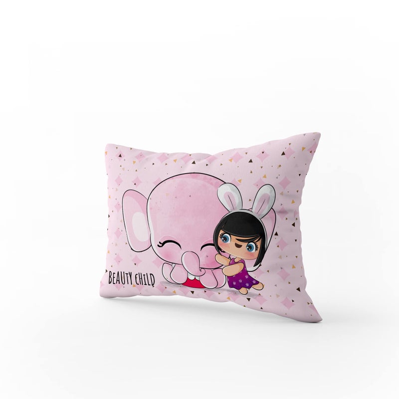 Novo Baby Fiber Baby Pillow with Super Soft Fabric|1 Month to 5 Year Kids,Baby Pillows | Infant Pillow for Sleep,Bed Set,Head Shaping,Neck Support (12 X 18 Inches) (Lady Elephant) - Image 3